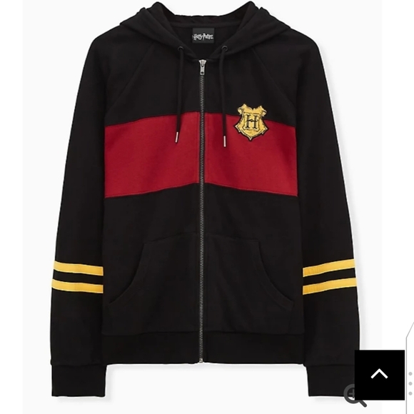 torrid Tops - 🆕1X HARRY POTTER HOGWARTS BLACK ZIP HOODIE